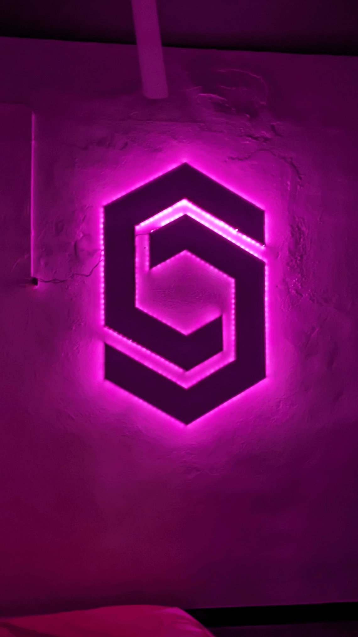 Esta es otra imagen del resultado del logo de 150cm impreso en 3d